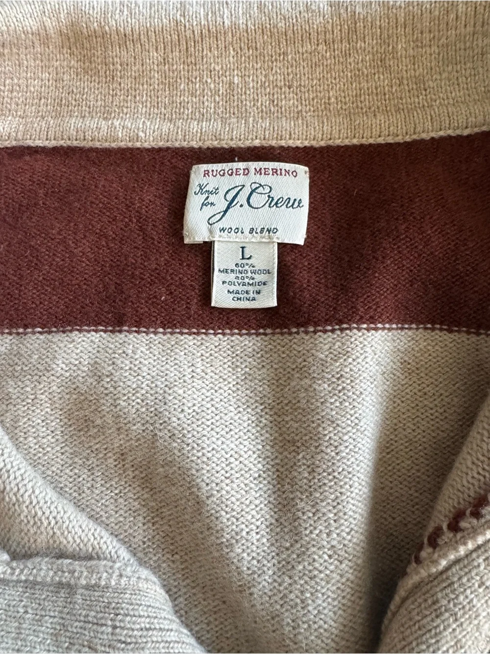 J. Crew Men’s Knit Merino Sweater